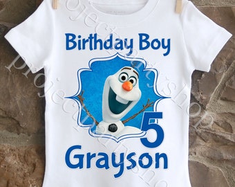 Olaf Geburtstag Jungen Shirt, Frozen Geburtstag Shirt, Frozen Geburtstag Shirt, Frozen 2 Geburtstag Shirt, Olaf Geburtstag Shirt