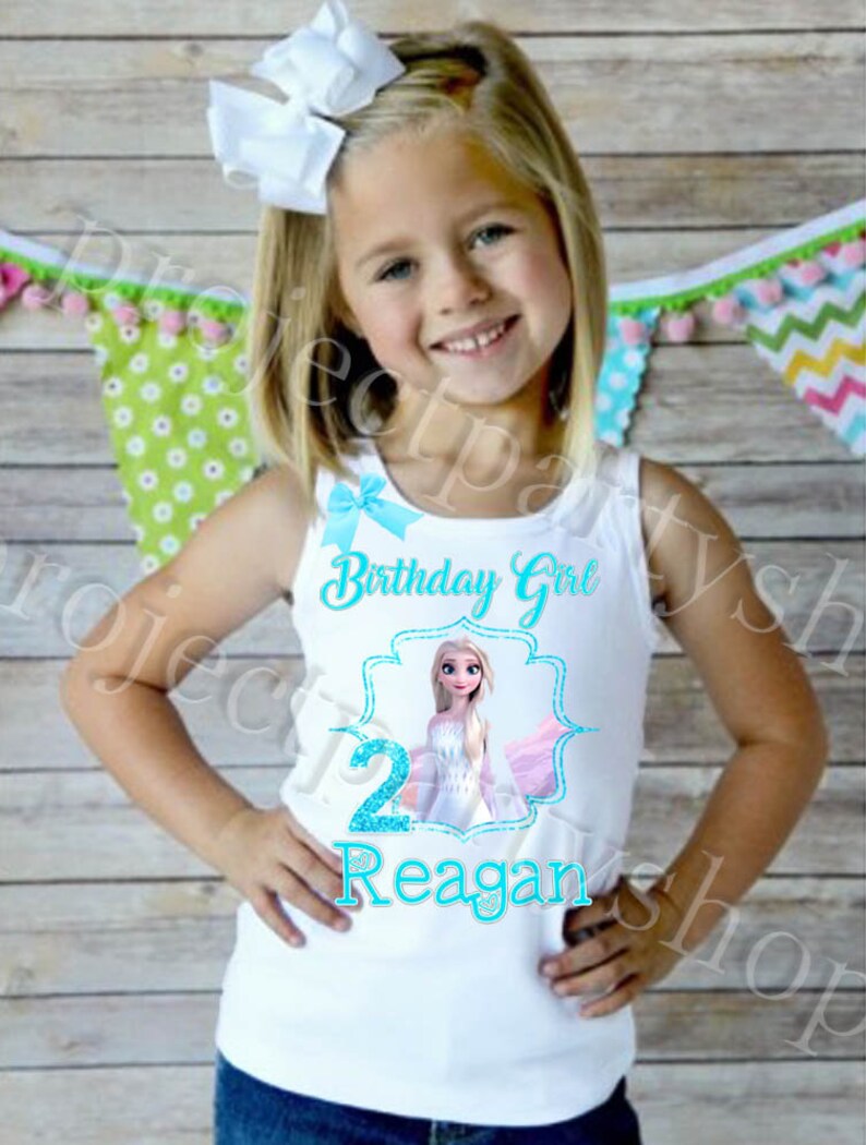 Frozen 2 Elsa Birthday Shirt Frozen 2 Birthday Shirt Frozen Etsy