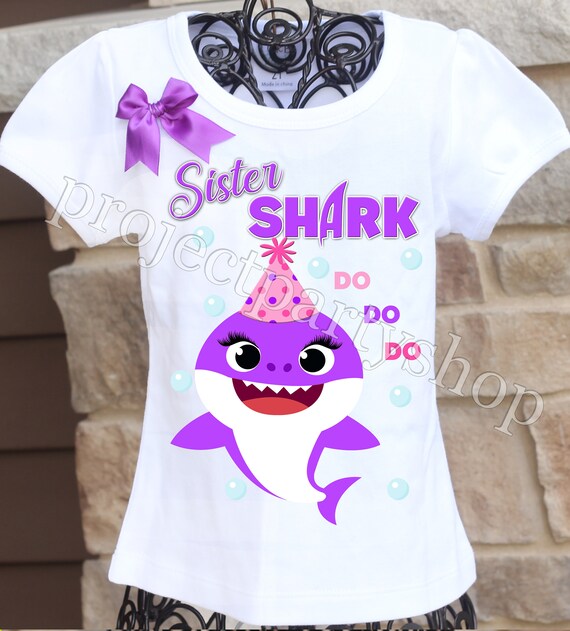 baby shark family birthday shirts