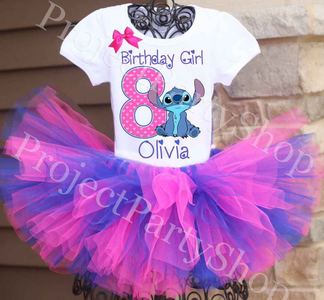 Stitch Birthday Tutu Outfit, Stitch Birthday Outfit, Lilo and Stitch