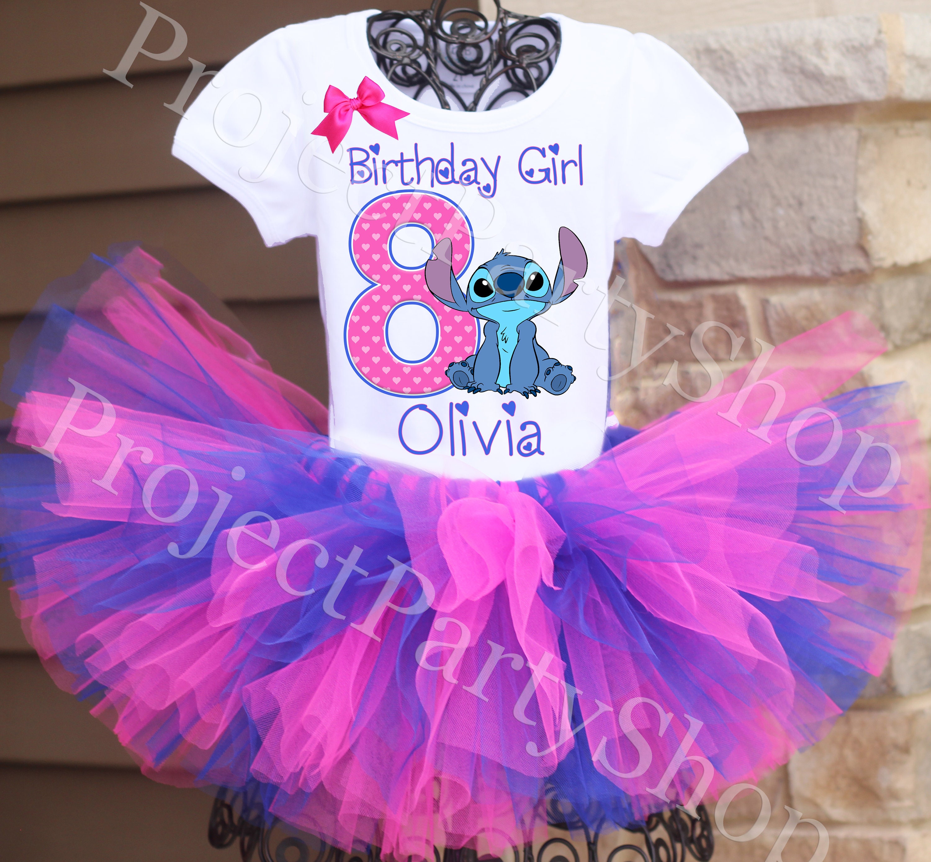 Tenue tutu de fête Stitch and Angel, déguisement de fête d'anniversaire  Stitch pour bébé fille -  France