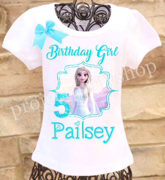 Frozen 2 Elsa Birthday Shirt, Frozen 2 Birthday Shirt, Frozen 2 Birthday  Party, Frozen 2 Birthday Outfit, Frozen 2 Birthday Supplies 