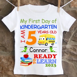 First Day of Kindergarten Shirt, First Day of School Shirt, First Day of Preschool Shirt, Boys First Day of Kindergarten Shirt, Boys School