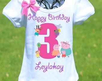 Peppa Pig Birthday Shirt