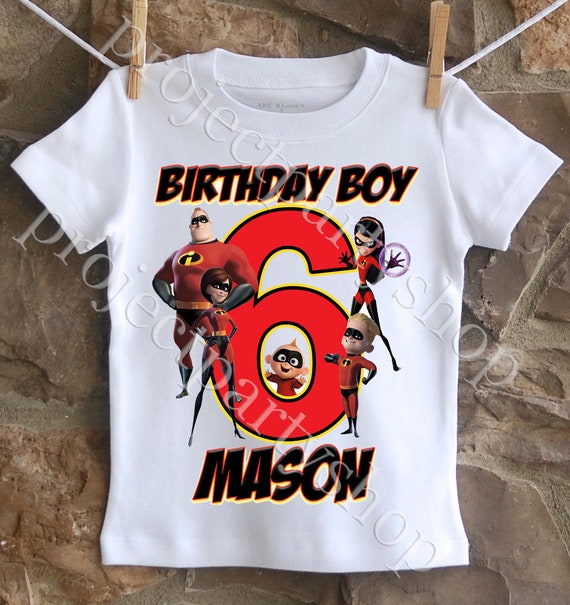 Incredibles Birthday Supplies Incredibles Birthday Shirt Incredibles Birthday Party Incredibles Family Shirts