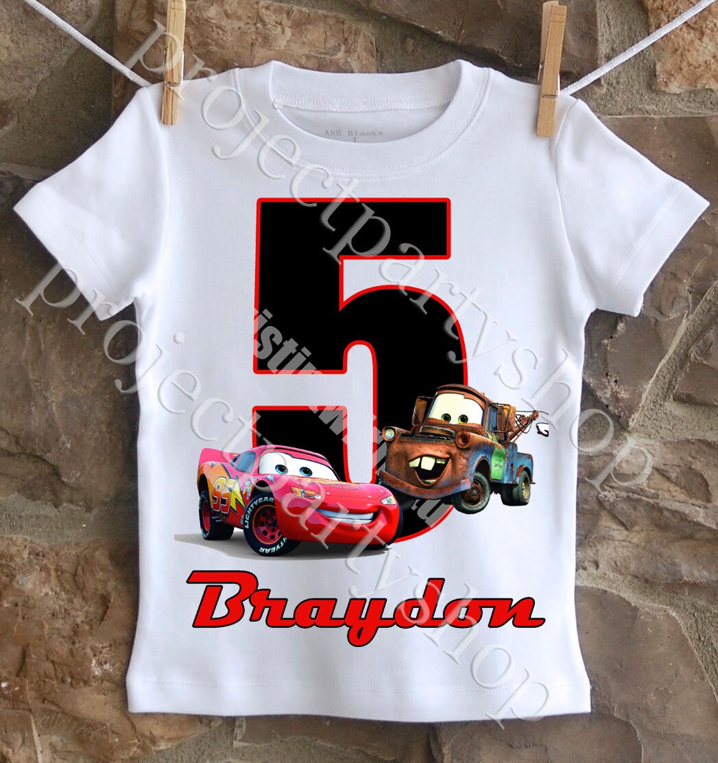 Cars Birthday Shirt | Etsy New Zealand
