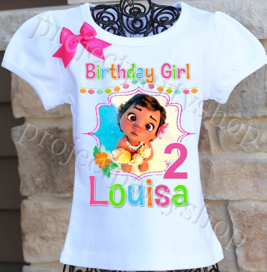 Moana 1st birthday clearance shirt