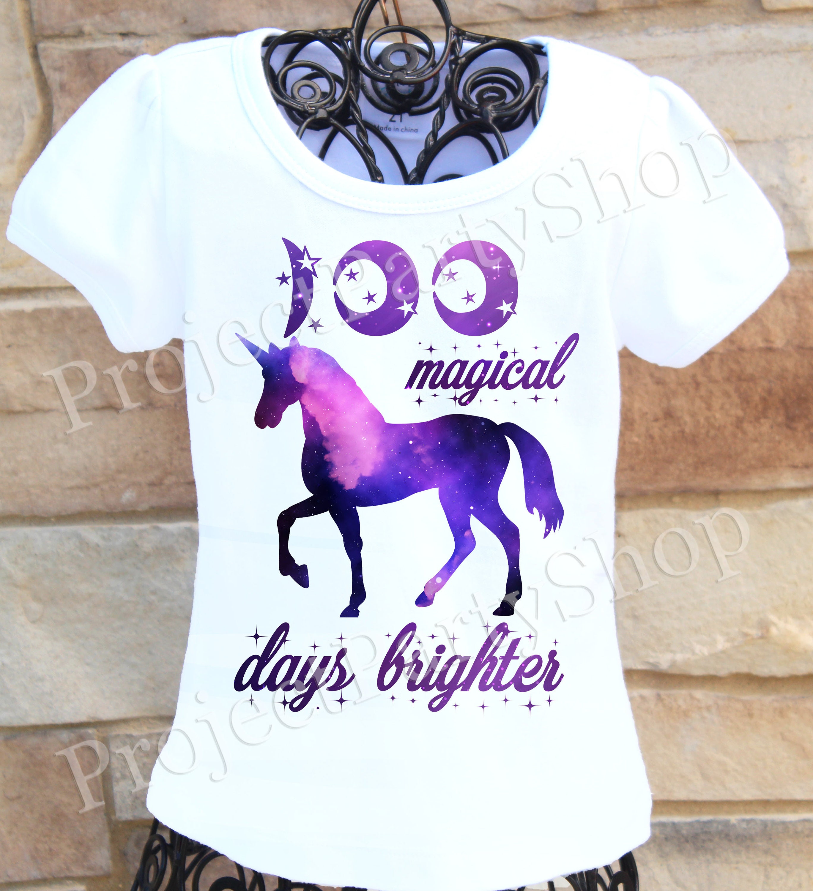 Unicorn galaxy top t shirt