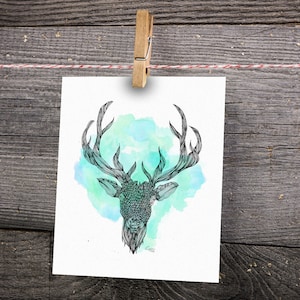Lot de cartes postales | Illustrations dessinées à la main
