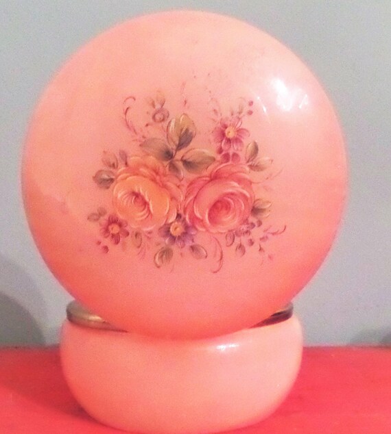 Italian Alabaster Powder Box/Trinket DishHand Carved Etsy