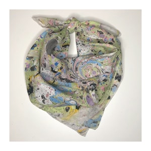 Marbled Silk Scarf
