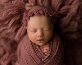 Bow Tieback, Newborn Tieback, Photo Prop, Rainbow Baby, Tieback, Tieback Headband, Pastel Rainbow, Baby Girl Prop, Bow Headband