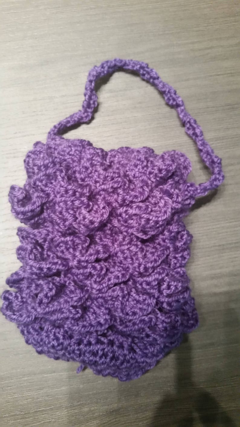 Purple Dragon Scale Small Hand Bag