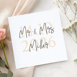 Personalised Wedding Day Card for Couple - Wedding Congratulations Card - Wedding Day Gift - On Your Wedding Day Card - Happy Wedding Day