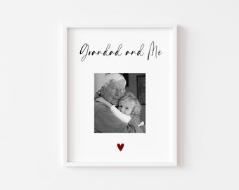 Personalised 'Grandad and Me' Photo Print