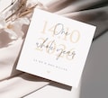 Personalised First Anniversary Card, 'One Whole Year as' - Anniversary Gift for Husband / Wife, 1st Anniversary Card, Paper Anniversary Gift