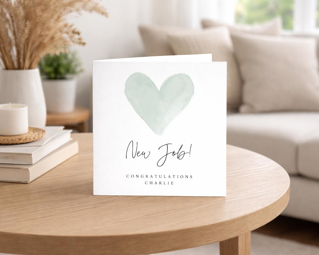 Personalised New Job Card - Congratulations Card for Work Friend - Well ...