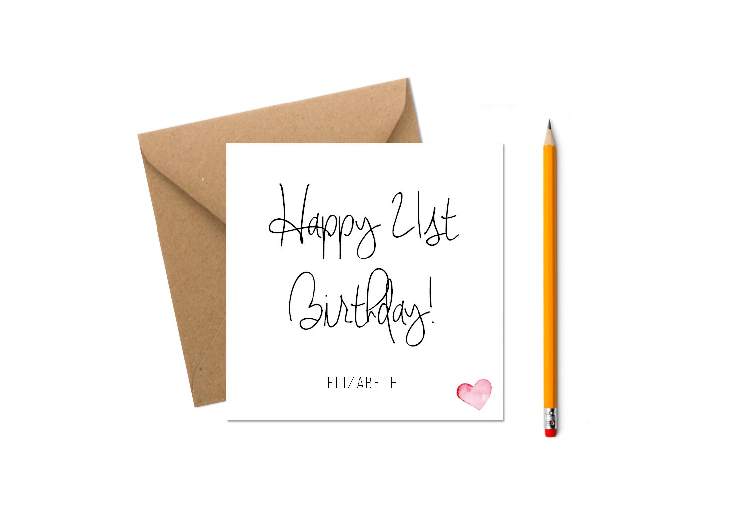 personalised 21st birthday card happy birthday card etsy