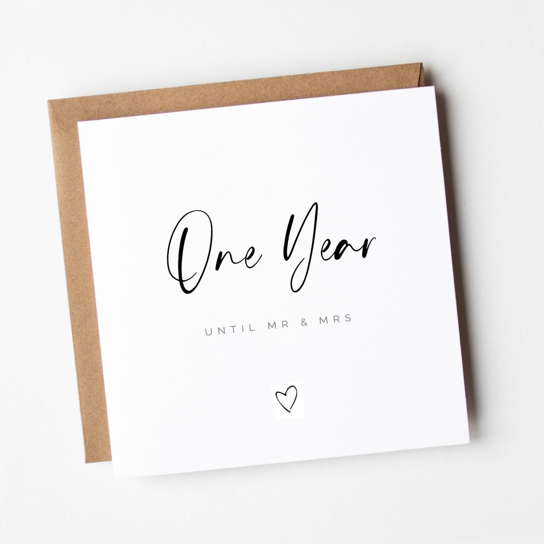 One Year Until Wedding Card -  Israel