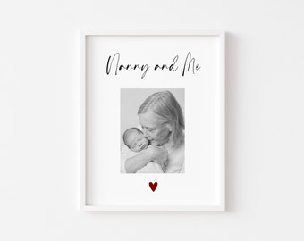 Personalised 'Nanny and Me' Photo Print