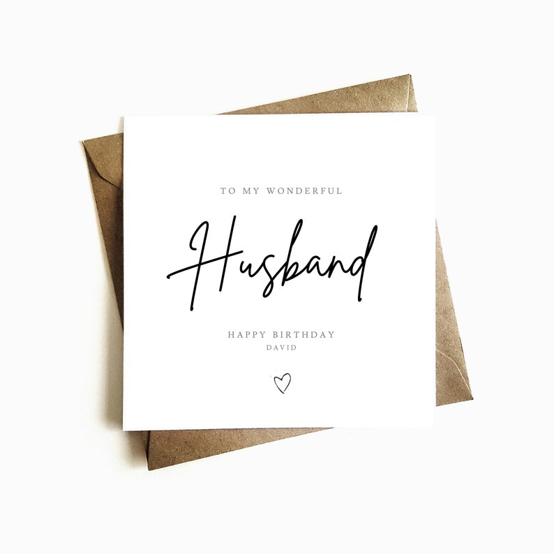 personalised husband birthday card happy birthday card etsy