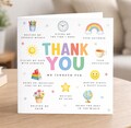 Personalised Thank You Teacher Card, End of Term, Thank You Important Part Of My Story, Primary School