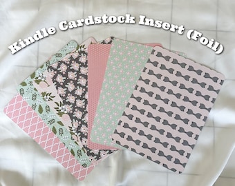 Kindle Cardstock Insert (Foil) | Florals & Bows | Paperwhite | Limited Quantity