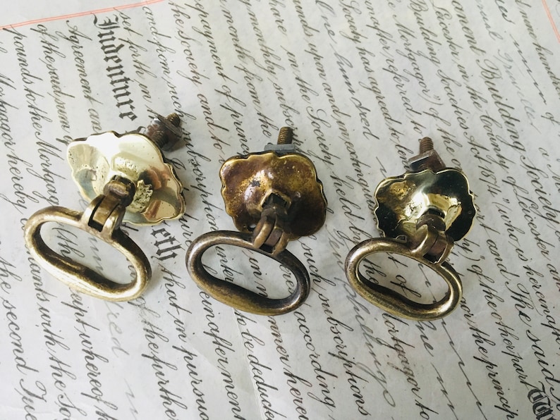 Drawer Pull Brass Drawer Pull Antique Brass Pull Drawer Etsy