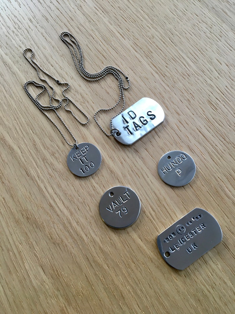 Custom Hand Stamped Cool Slang Words Key Tag Key Fob ID Etsy