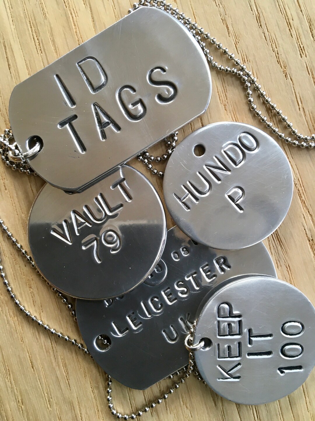 Custom Hand Stamped Cool Slang Words Key Tag Key Fob ID Etsy