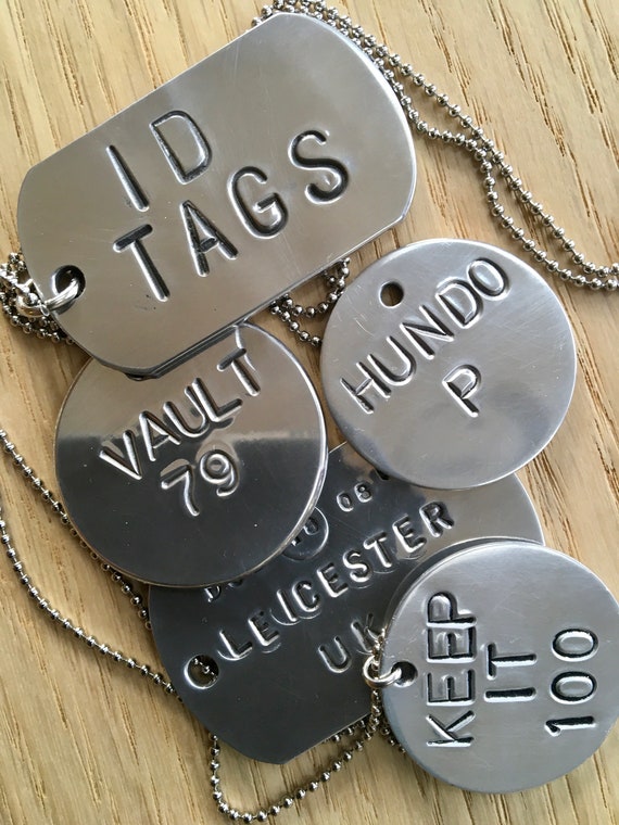 Custom Hand Stamped Cool Slang Words Key Tag Key Fob ID Etsy