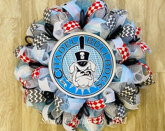 Citadel Bulldogs Wreath, The Citadel, El Cid, South Carolina Corps of Cadets, Military College, Military College of South Carolina, SCCC