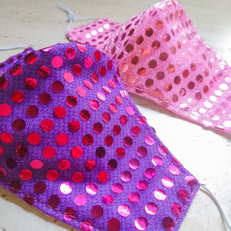 Kids Sequin Face Mask Girl Boy Face Mask Glitter Mask Kids Etsy