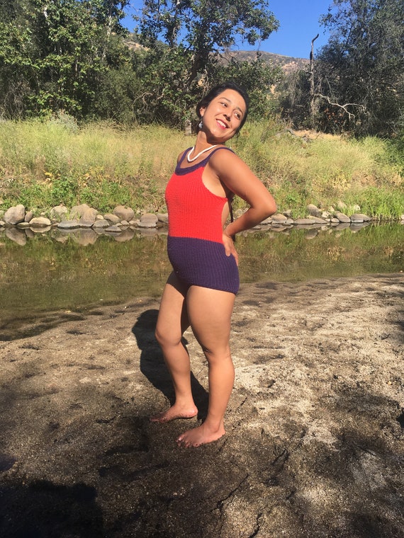 knitted bathing suit