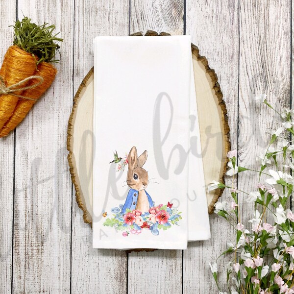 Bunny Tea Towel - Etsy