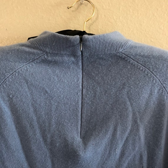 mock turtleneck sweater with back zipper