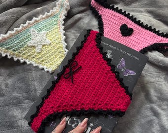 Pittige gehaakte boekenlegger boekenaccessoires