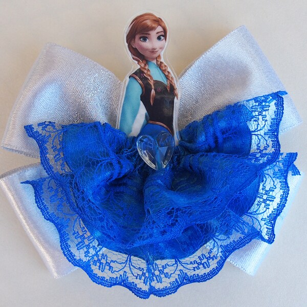 Frozen hair bow / Anna hair bow / Disney hair vow / Princess hair bow Frozen gift Frozen Anna bow Disney outfit Frozen party Frozen Birthday
