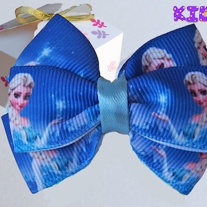 Frozen hair bow / Queen Elsa hair bow / Disney Frozen hair clip / Disney Frozen gift for girl / Girl Christmas gift / Girl birthday gift