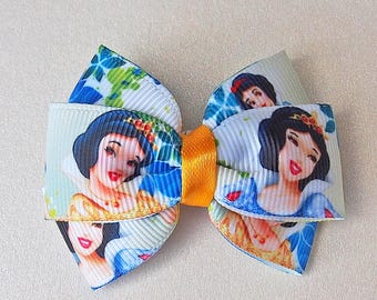 Snow White Hair Bow, Princess Alligator Clip