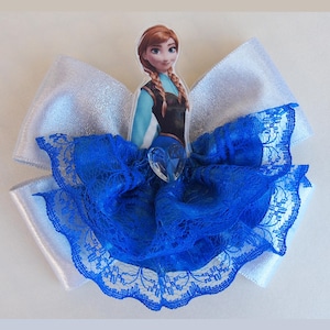 Frozen hair bow / Anna hair bow / Disney hair vow / Princess hair bow Frozen gift Frozen Anna bow Disney outfit Frozen party Frozen Birthday