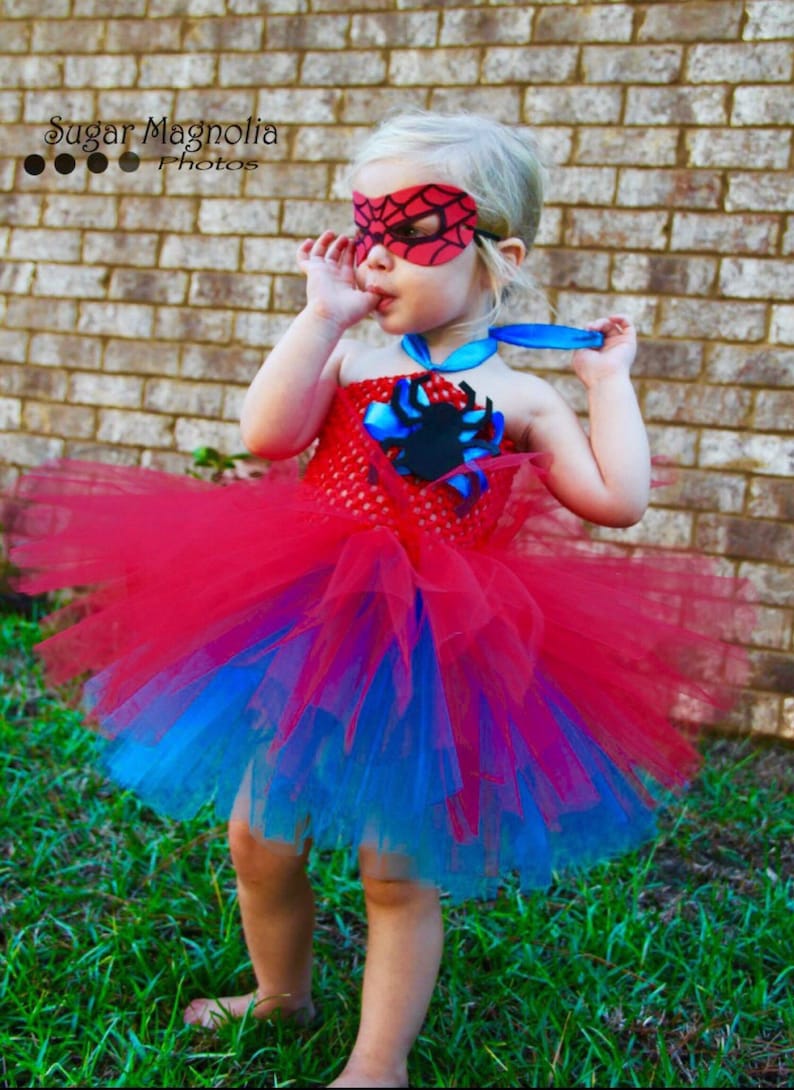 Spider-Girl Tutu Skirt Spider-Man Marvel Superhero Halloween Costume Accessory