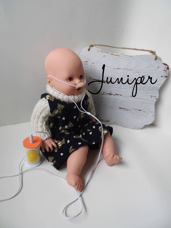 Items similar to Juniper Breathing Doll Nose Cannula Doll Oxygen