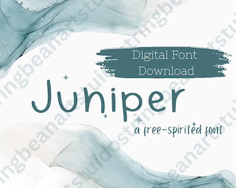Juniper font digitale download Handgeschreven Script Font, Cricut Fonts, Calligraphr Fonts, Farmhouse Fonts, Fonts voor Cricut