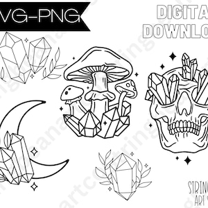 Crystal svg digital downlowd for cricut, wood burning, t-shirts, and more