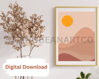 Boho-stijl digitale print downloaden
