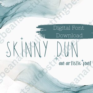 Skinny Dun  font digital download Handwritten Script Font, Cricut Fonts, Calligraphr Fonts, Farmhouse Fonts, Fonts for Cricut