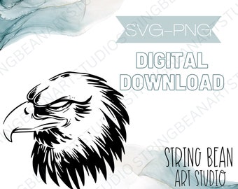 Adelaarskop digitale download SVG-PNG