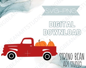 Truck met pompoenen SGV PNG downloaden