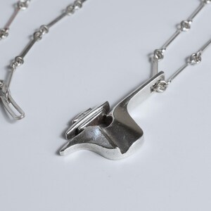 Björn Weckström Vintage 'Alpha Centauri' Sterling Silver Pendant Necklace for Lapponia, 1985 (B251)